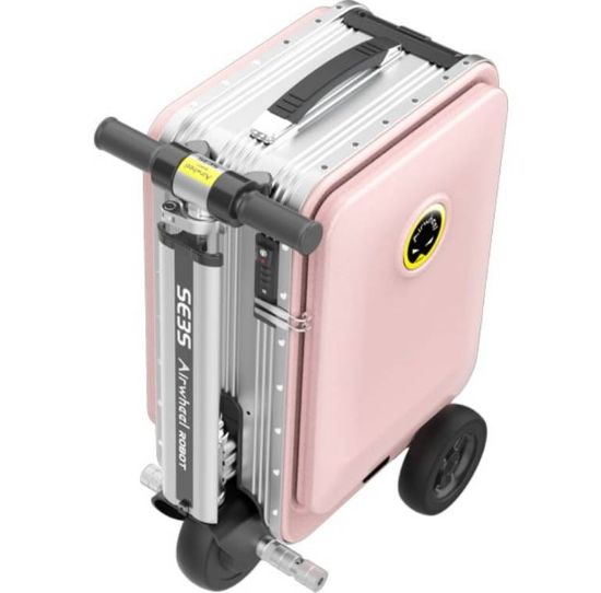 صورة حقيبة سفر ذكية كهربائية – قابلة للركوب بعجلات من نحمة الالعاب - بينك